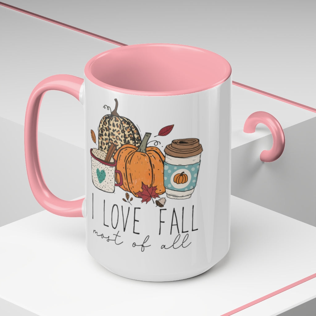 Two-Tone Coffee Mugs, 15oz