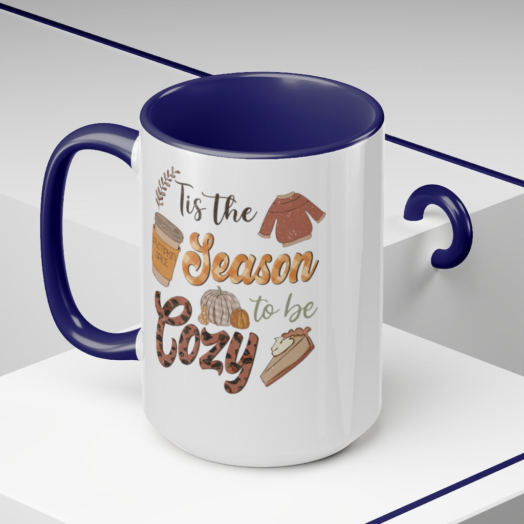 Two-Tone Coffee Mugs, 15oz