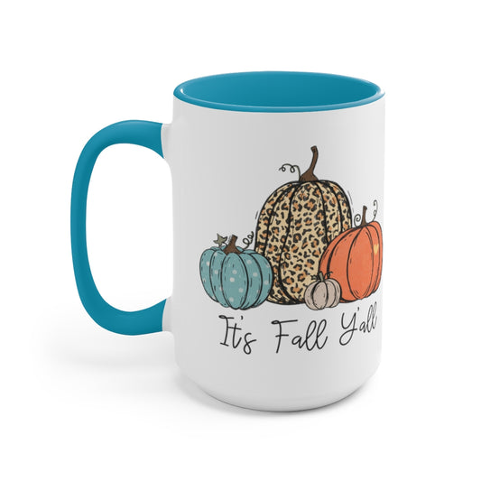Two-Tone Coffee Mugs, 15oz