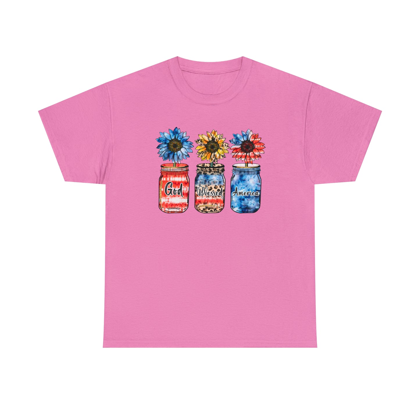 Stars & Stripes Mason Jar Heavy Cotton Tee