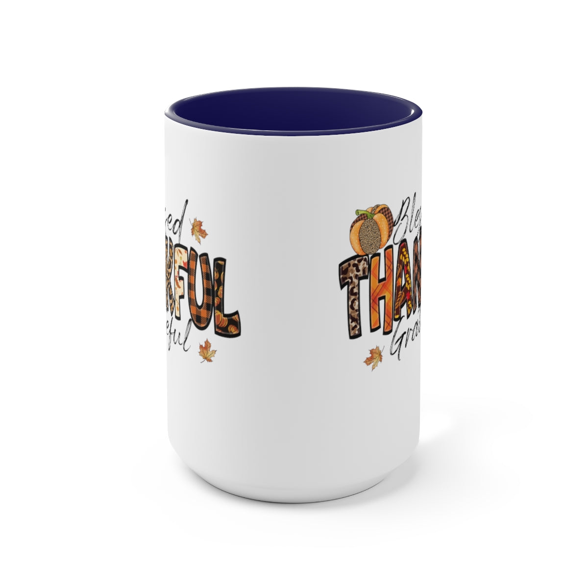 Two-Tone Coffee Mugs, 15oz