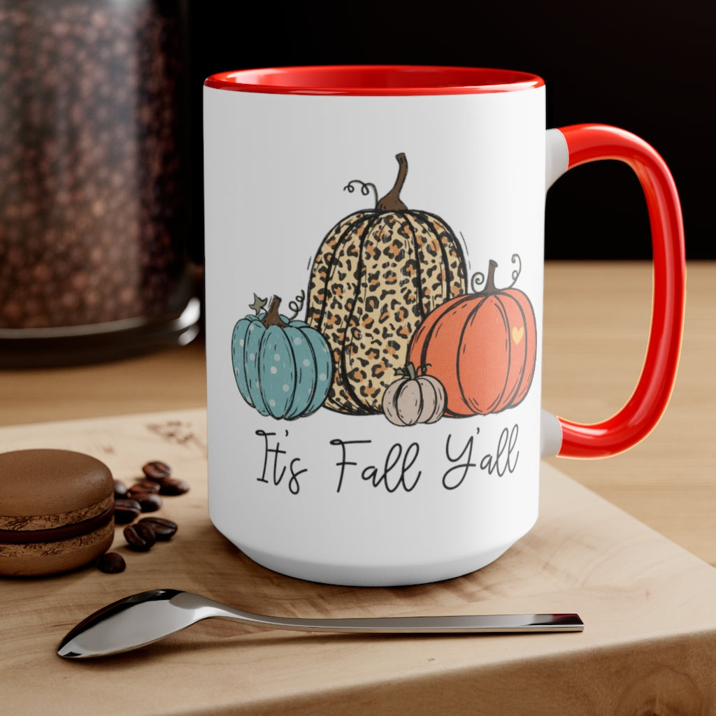 Two-Tone Coffee Mugs, 15oz