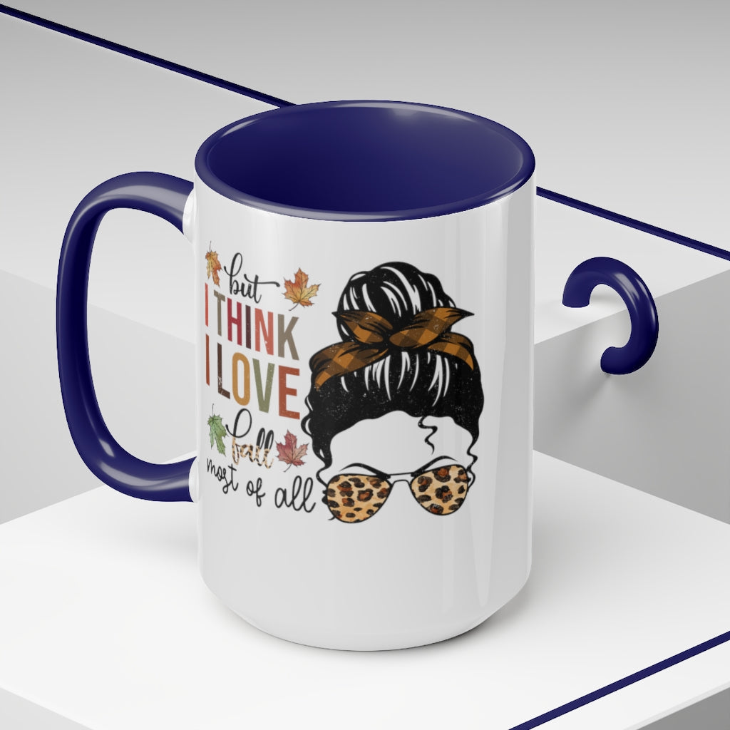 Two-Tone Coffee Mugs, 15oz