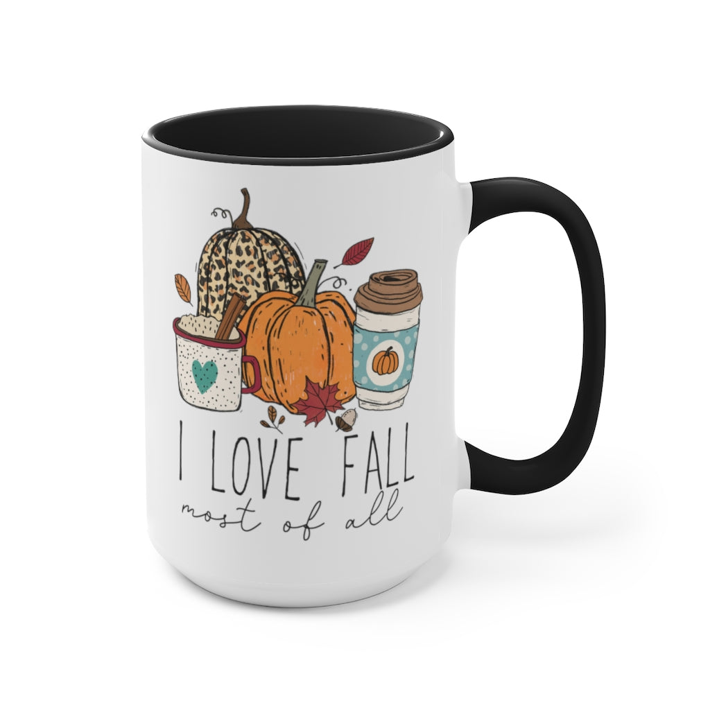 Two-Tone Coffee Mugs, 15oz