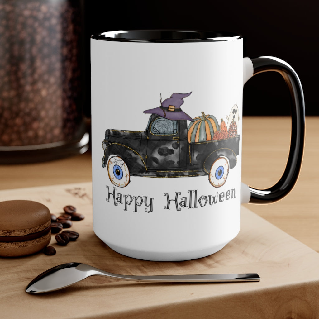 Two-Tone Coffee Mugs, 15oz