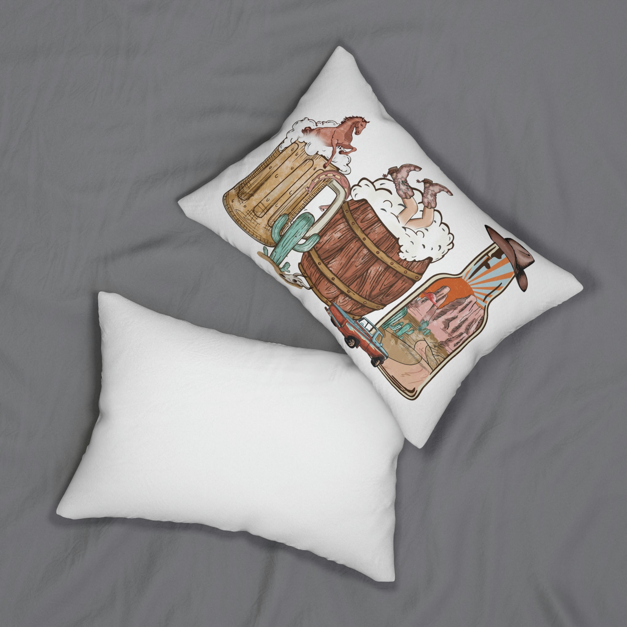 Spun Polyester Lumbar Pillow