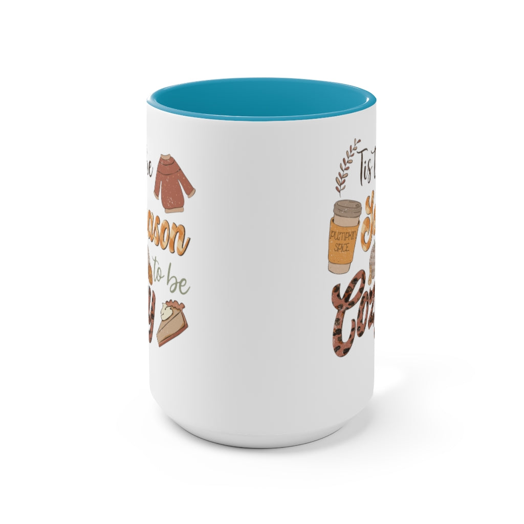 Two-Tone Coffee Mugs, 15oz