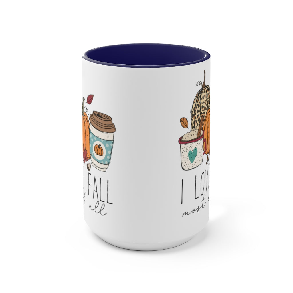Two-Tone Coffee Mugs, 15oz