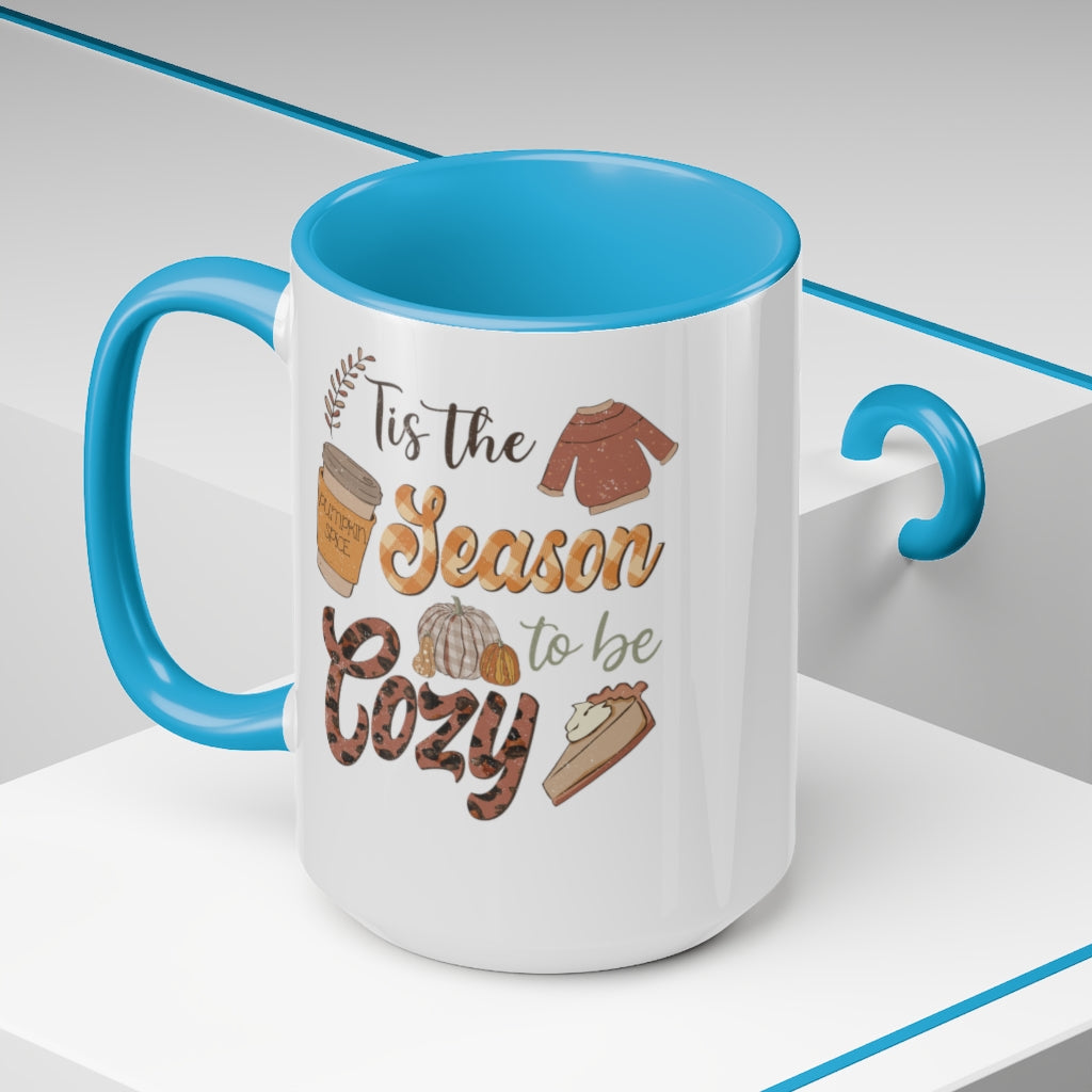 Two-Tone Coffee Mugs, 15oz