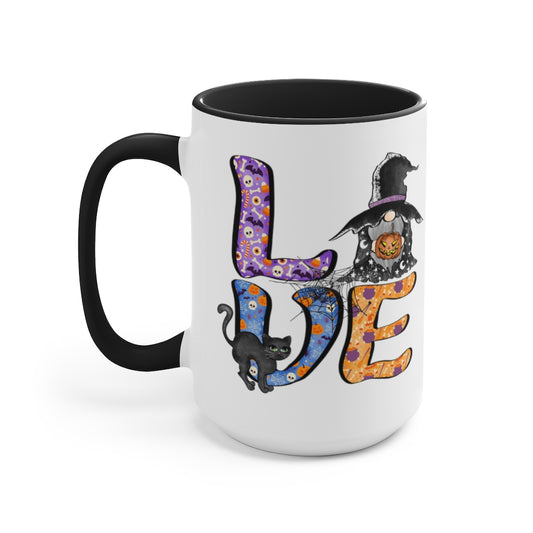 Two-Tone Coffee Mugs, 15oz