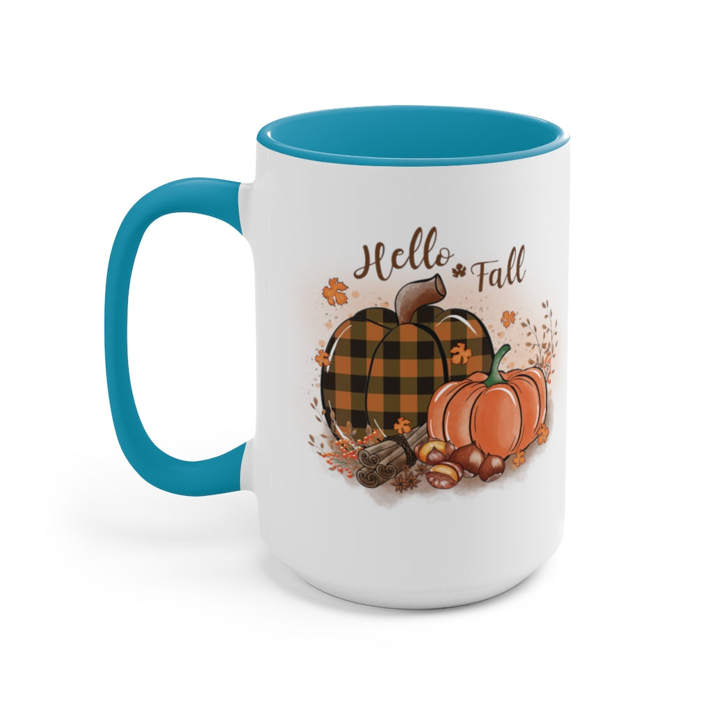 Two-Tone Coffee Mugs, 15oz