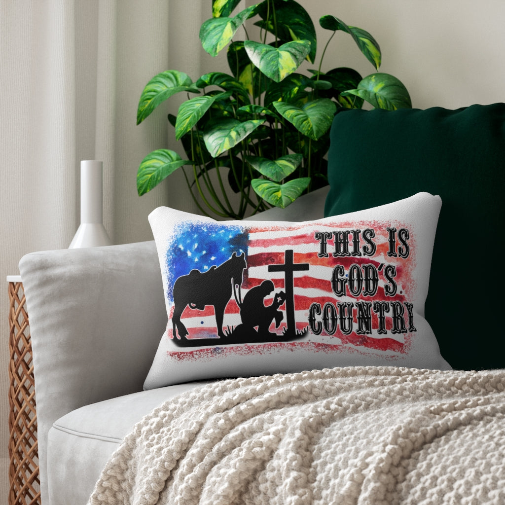 Spun Polyester Lumbar Pillow