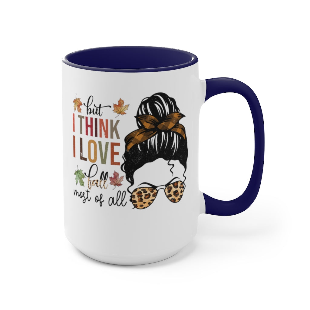 Two-Tone Coffee Mugs, 15oz