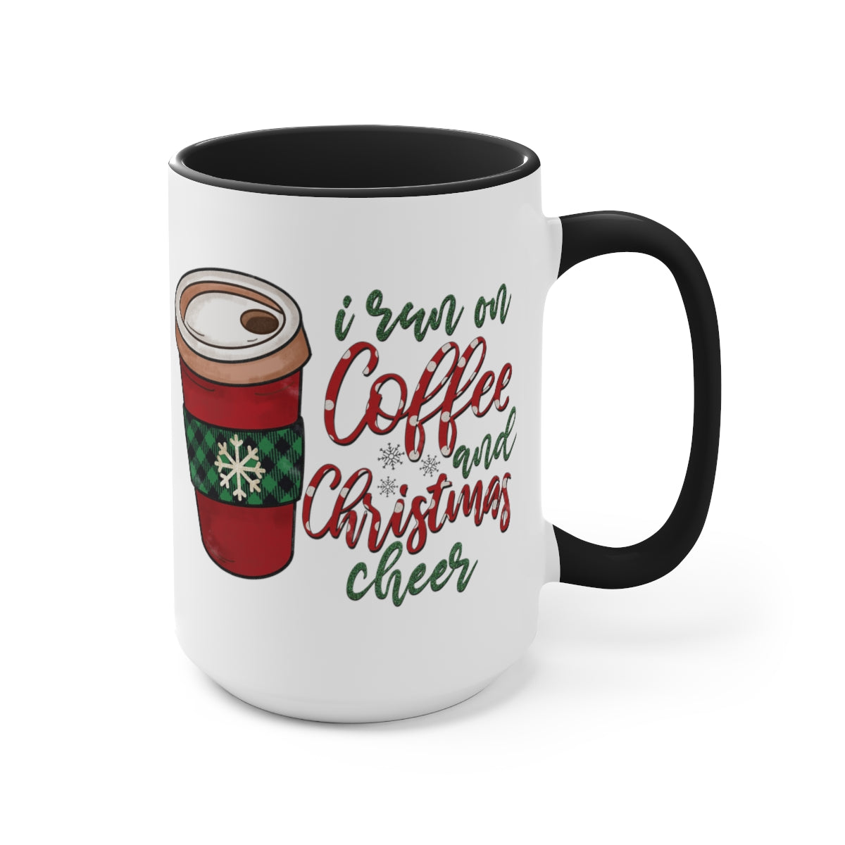 Two-Tone Coffee Mugs, 15oz