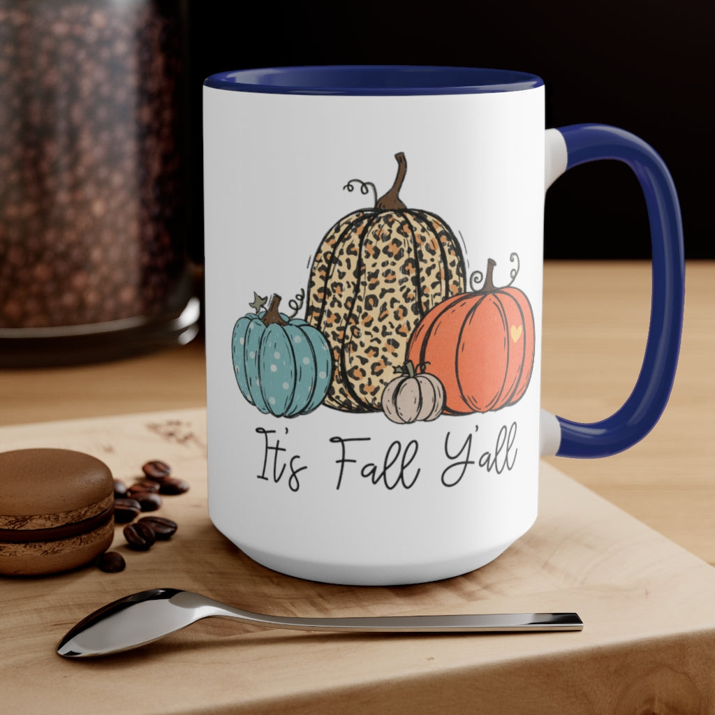 Two-Tone Coffee Mugs, 15oz