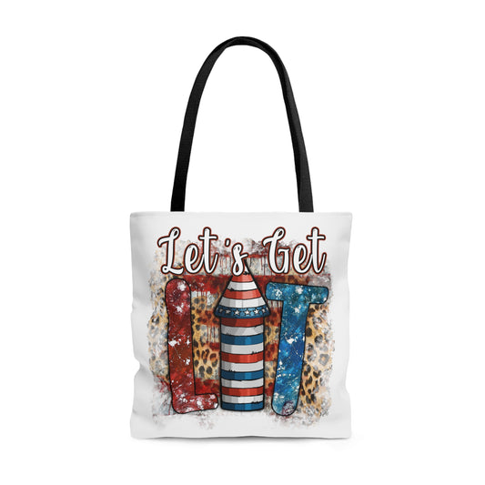 Let's Get Lit Tote Bag