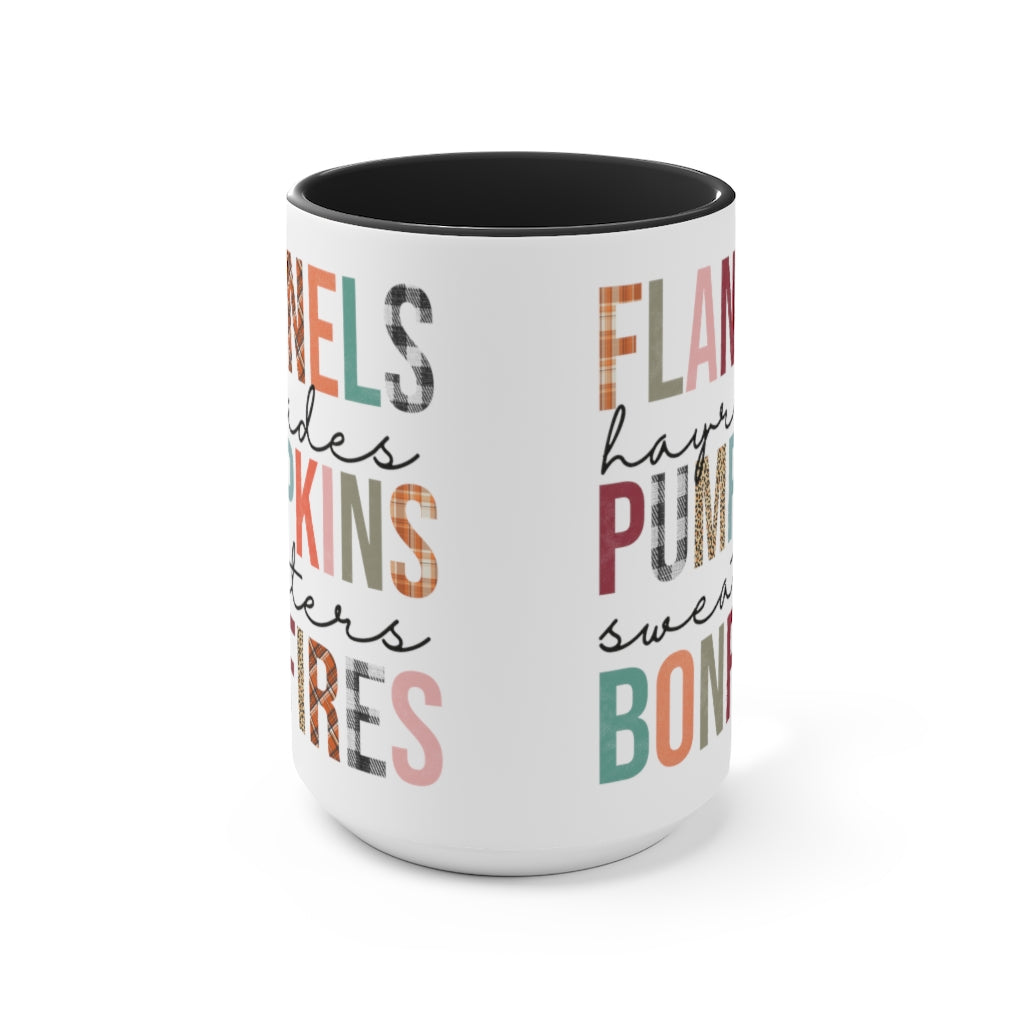 Two-Tone Coffee Mugs, 15oz