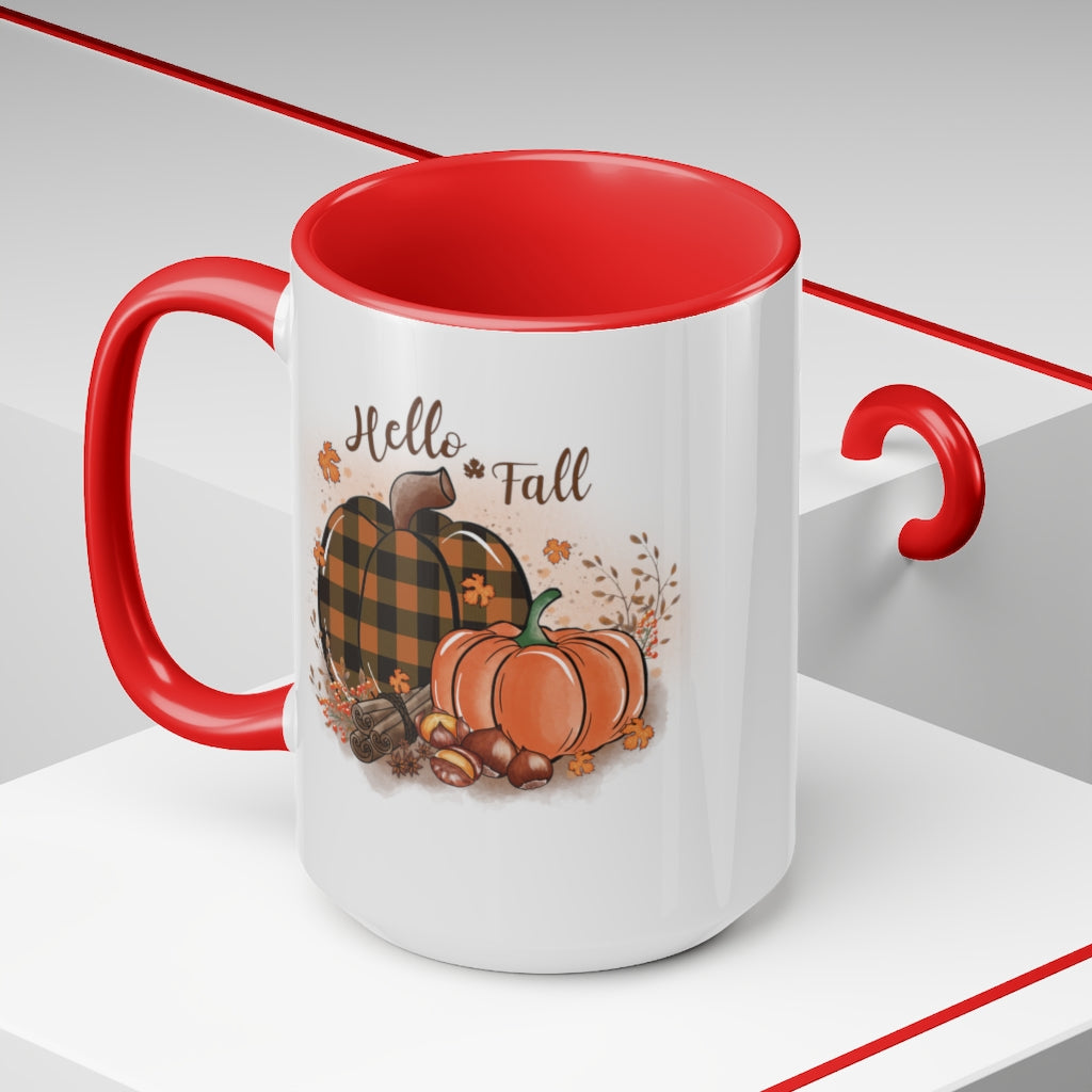 Two-Tone Coffee Mugs, 15oz