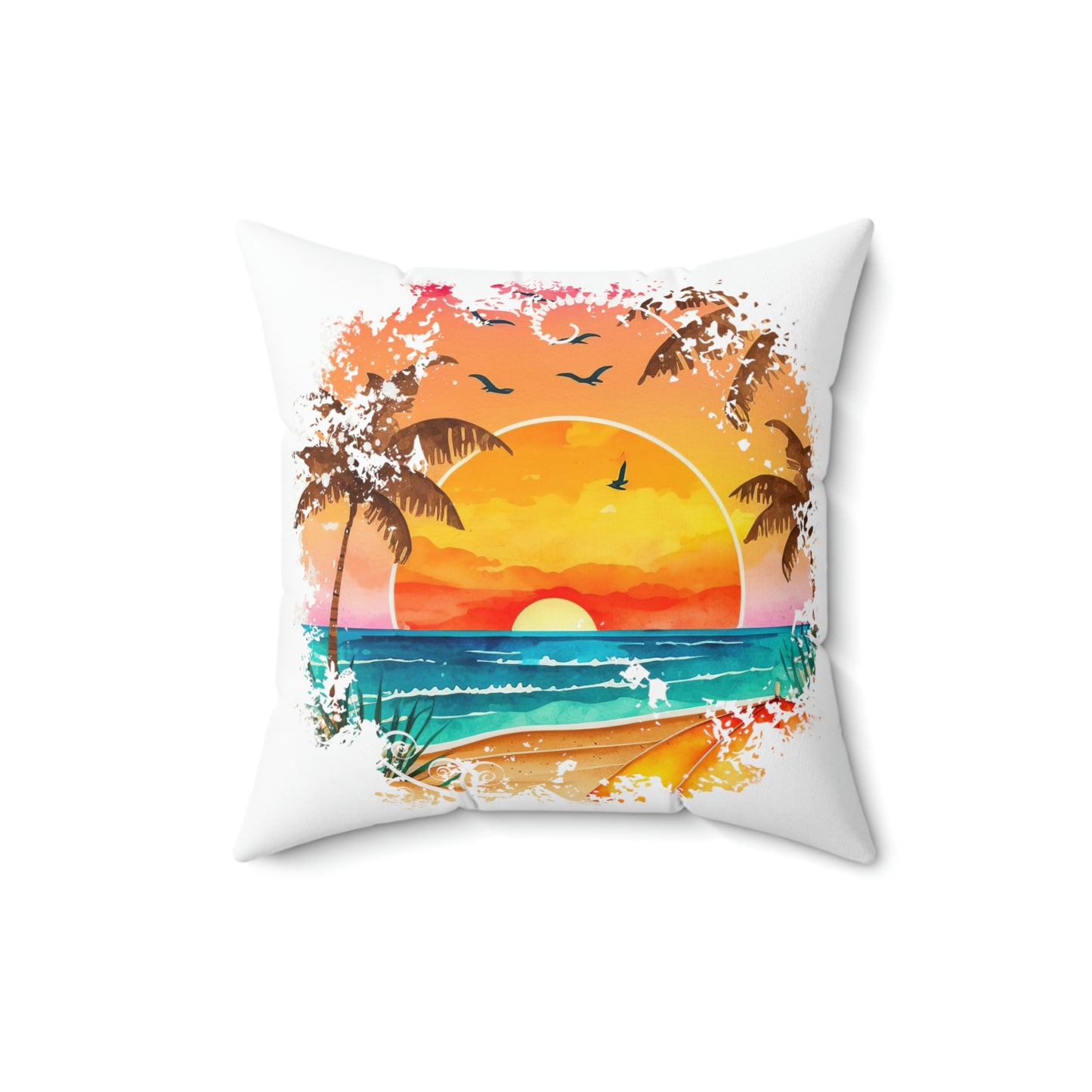 Spun Polyester Square Pillow