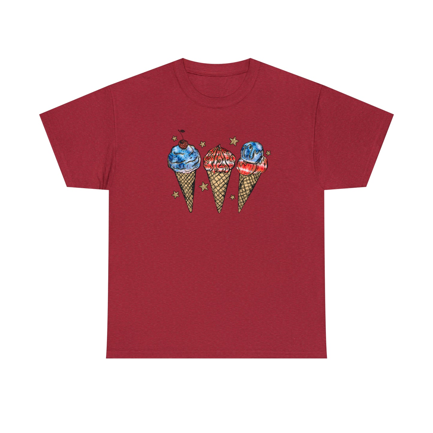 American Ice Cream Cones Graphic Tee