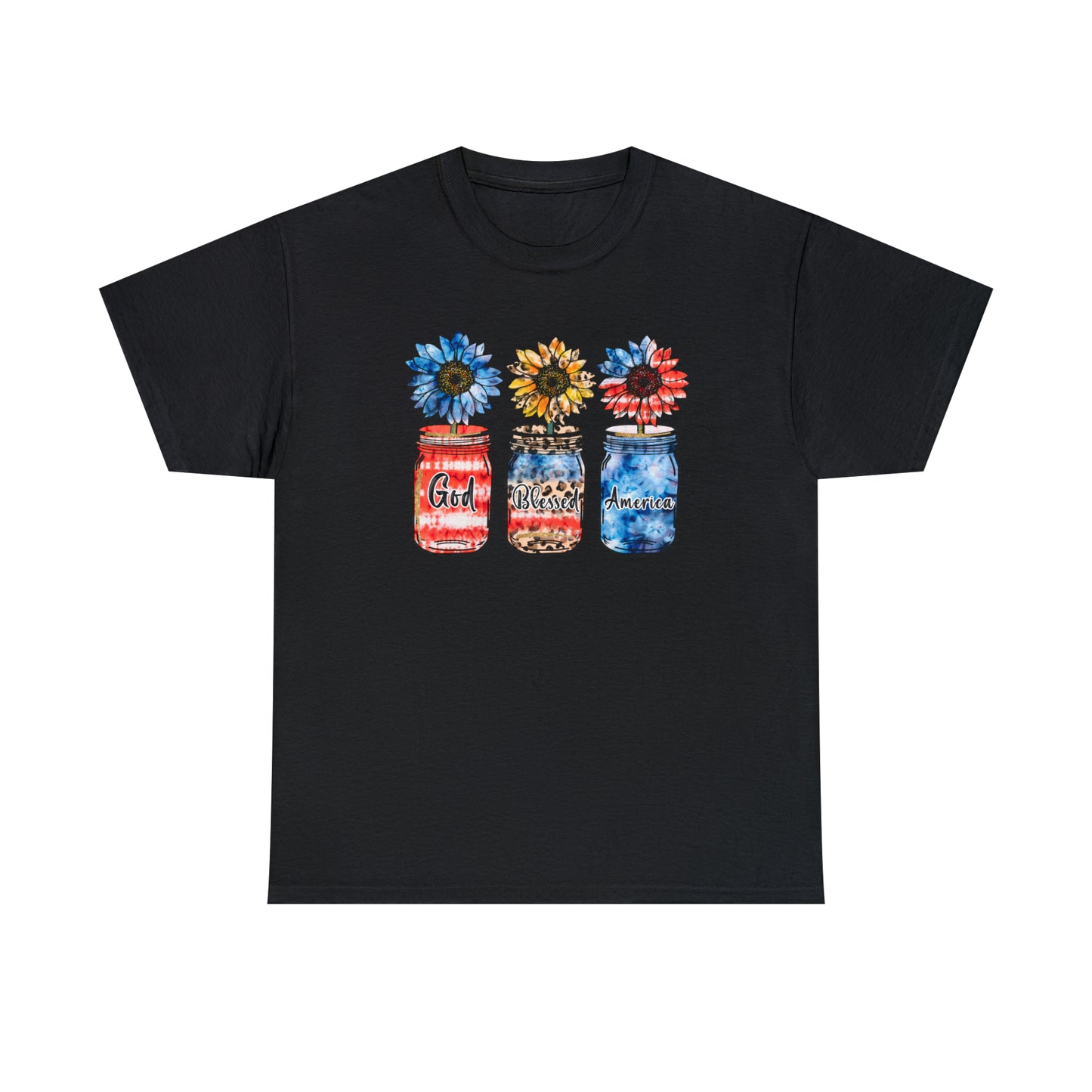 Stars & Stripes Mason Jar Heavy Cotton Tee