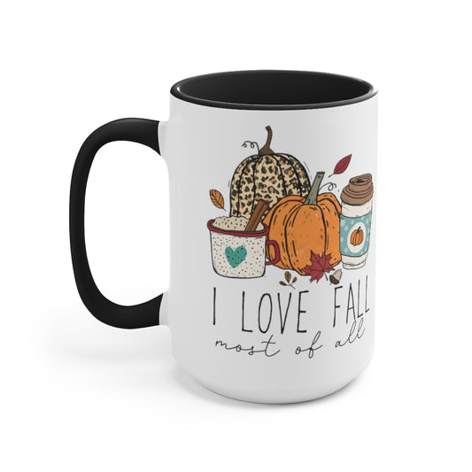Two-Tone Coffee Mugs, 15oz