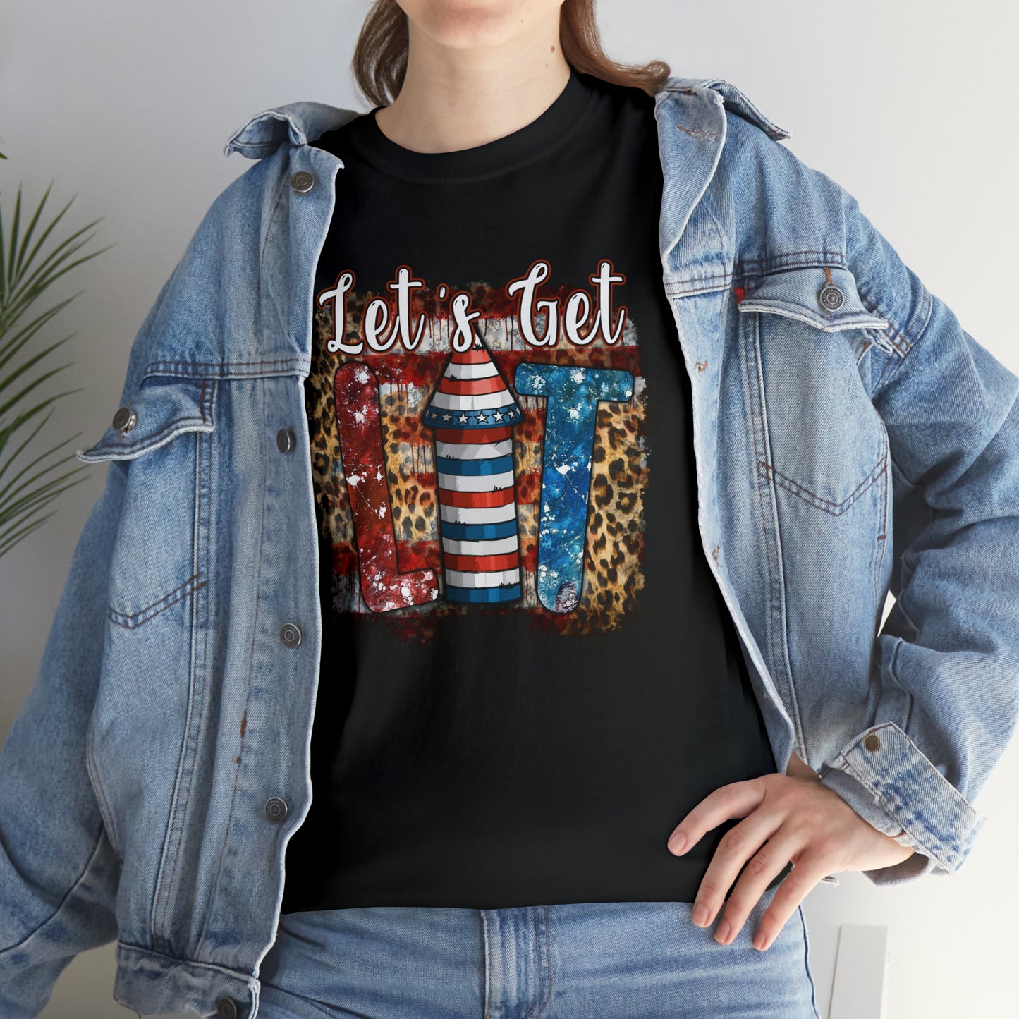 Light Up the Sky Patriotic Heavy Cotton Tee