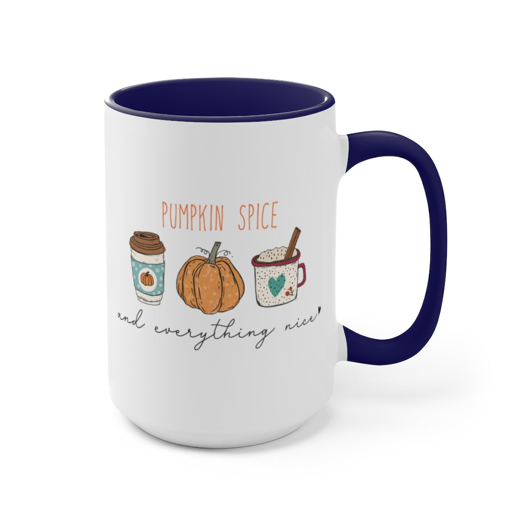 Two-Tone Coffee Mugs, 15oz