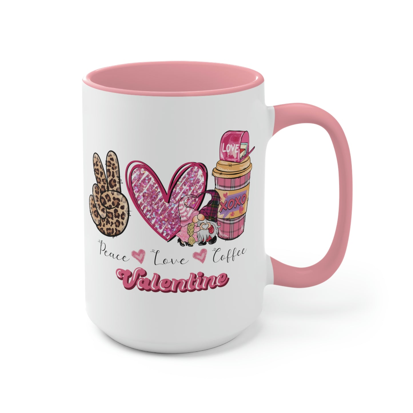 Two-Tone Coffee Mugs, 15oz