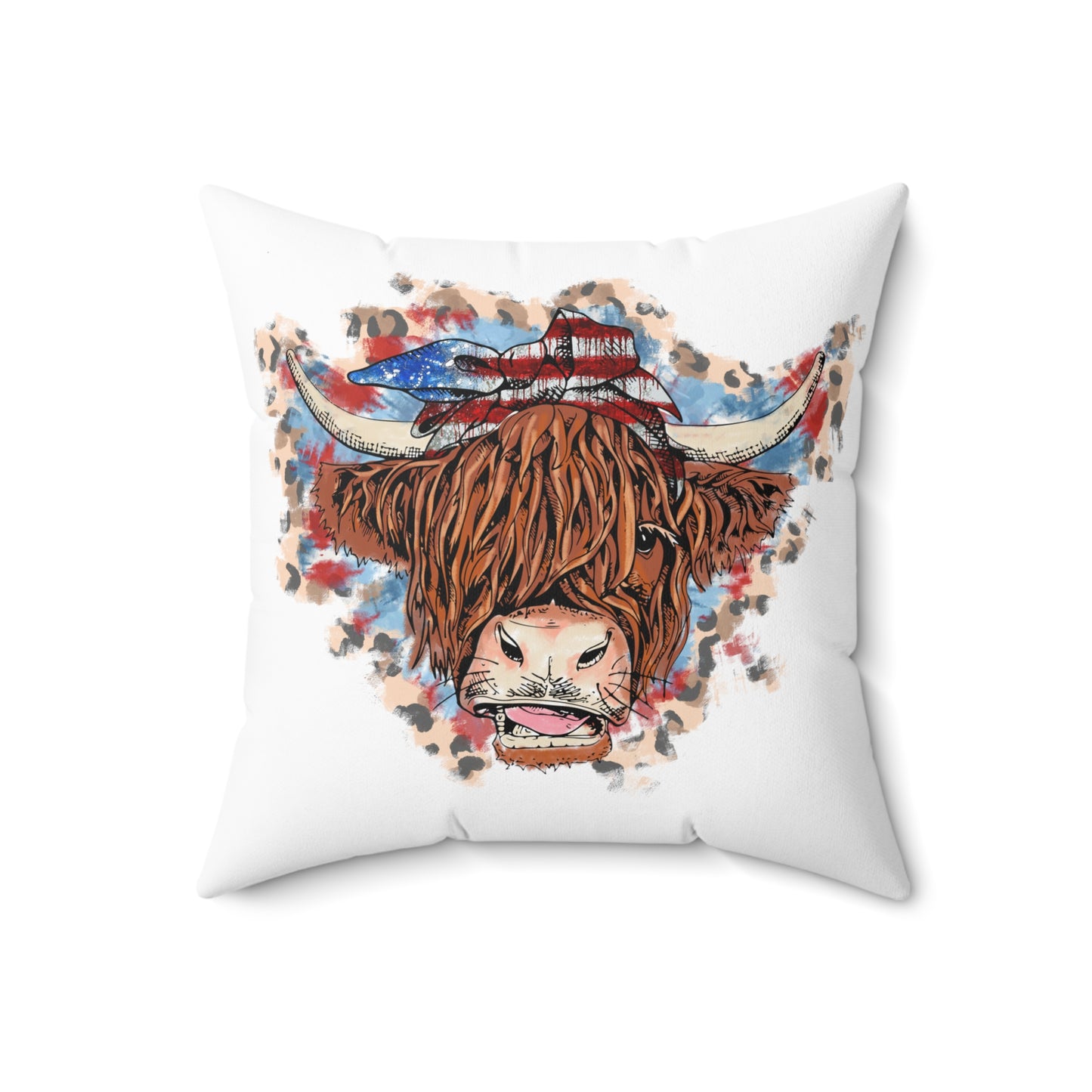 Highland Cow Throw Pillow