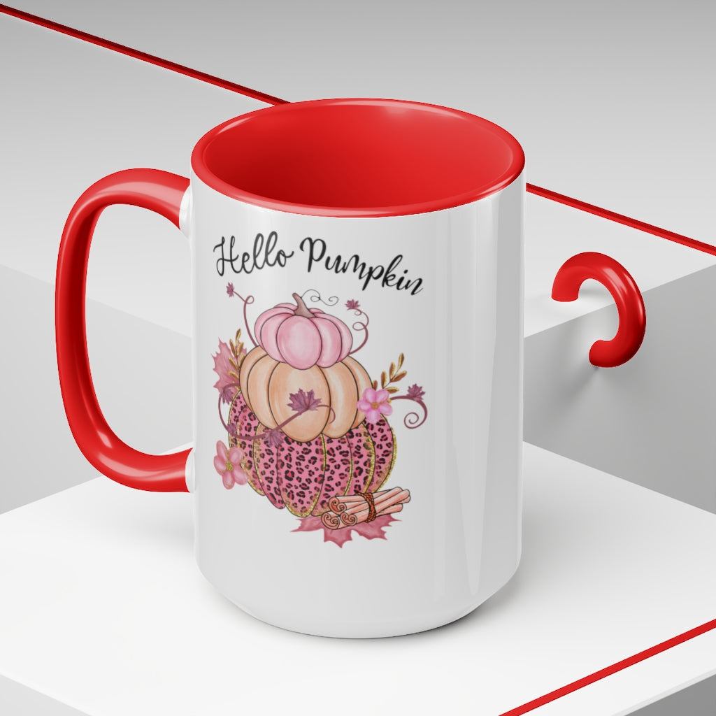 Two-Tone Coffee Mugs, 15oz