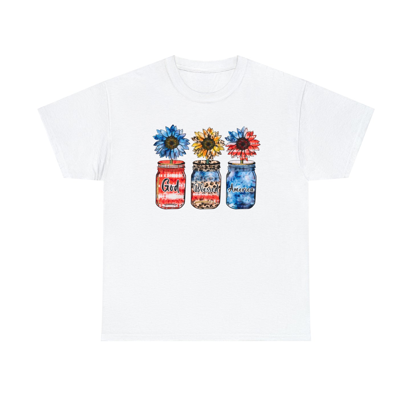 Stars & Stripes Mason Jar Heavy Cotton Tee