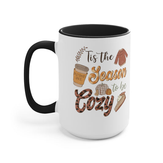 Two-Tone Coffee Mugs, 15oz
