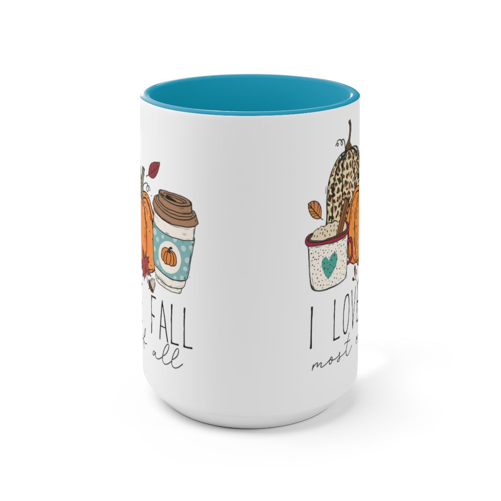 Two-Tone Coffee Mugs, 15oz