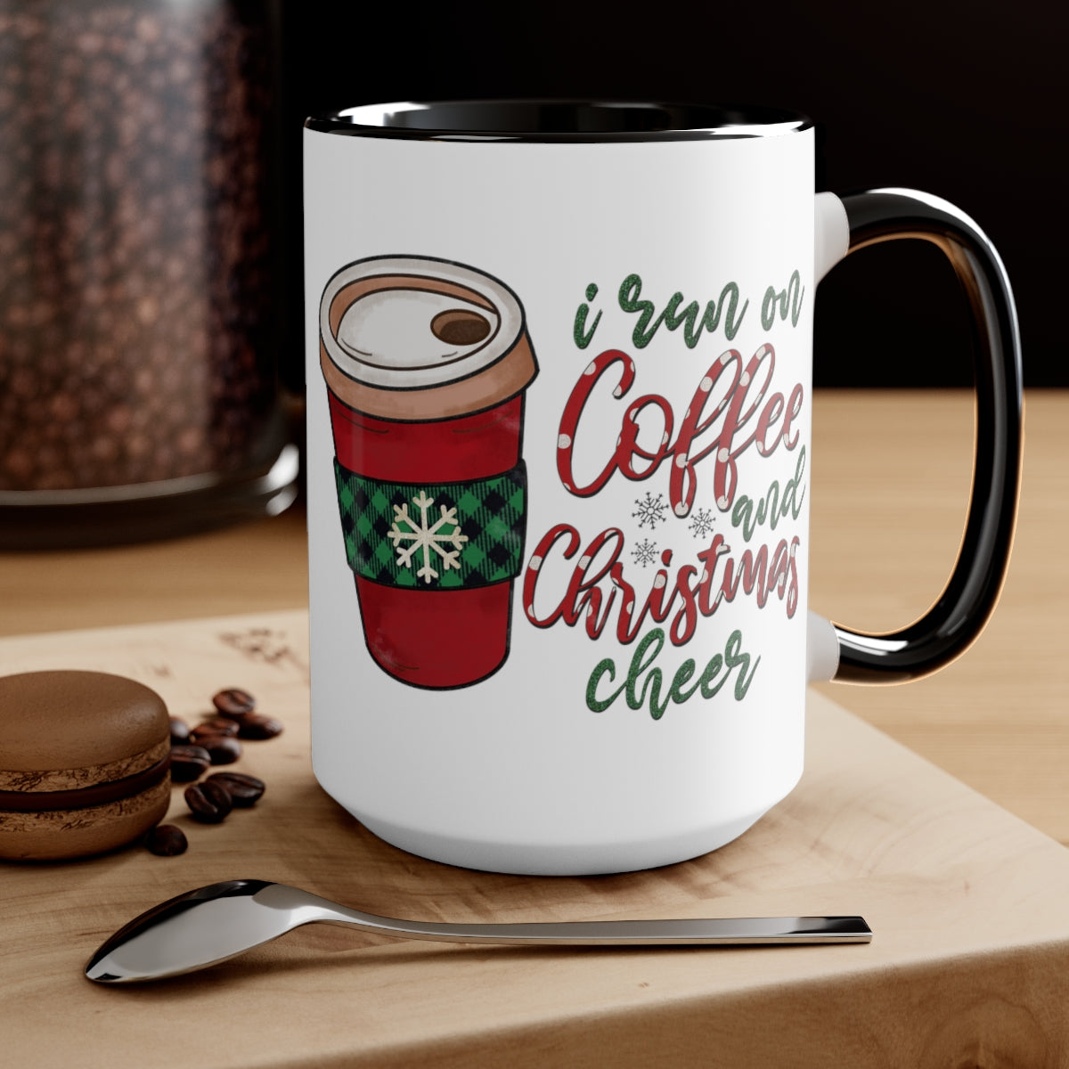 Two-Tone Coffee Mugs, 15oz