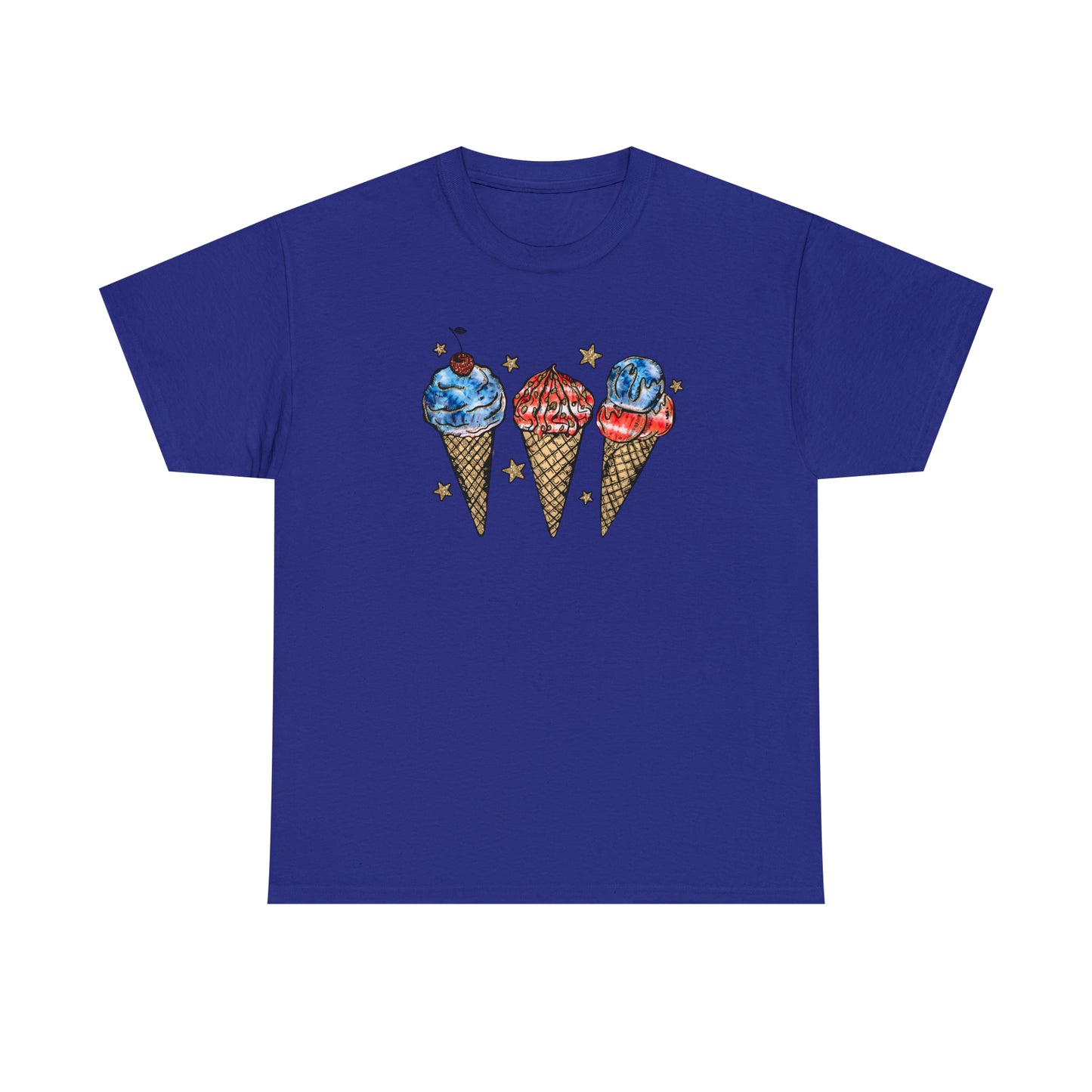 American Ice Cream Cones Graphic Tee