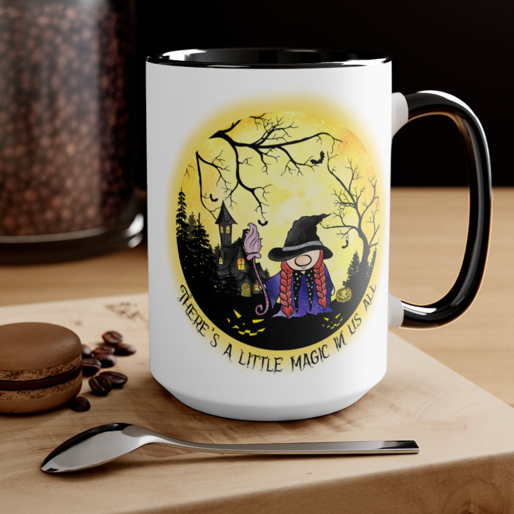 Two-Tone Coffee Mugs, 15oz