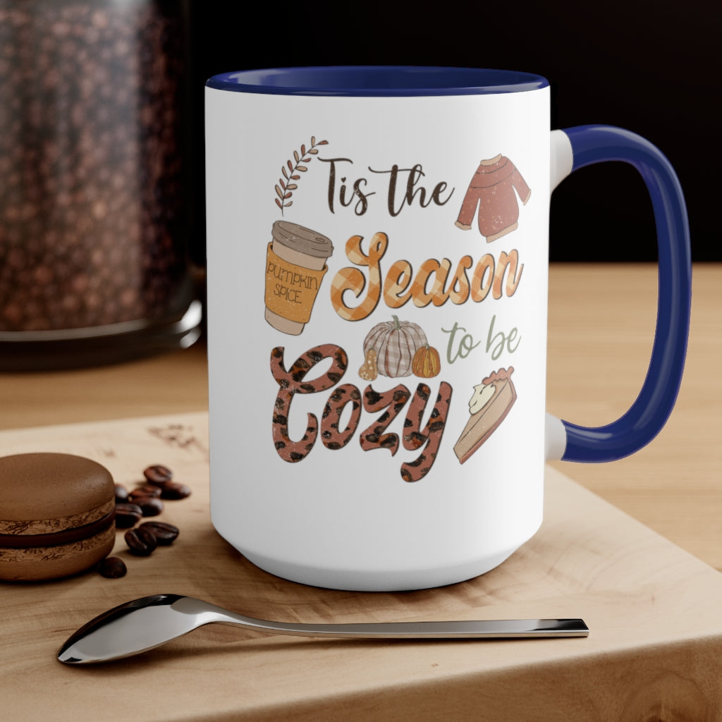 Two-Tone Coffee Mugs, 15oz