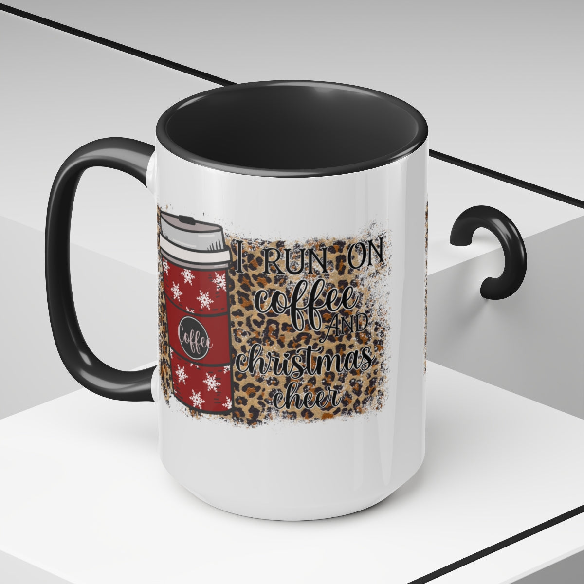 Two-Tone Coffee Mugs, 15oz