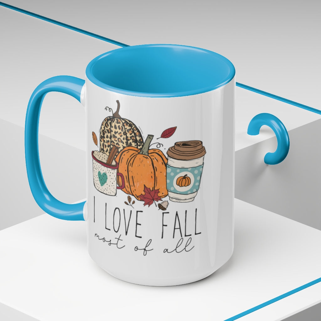 Two-Tone Coffee Mugs, 15oz