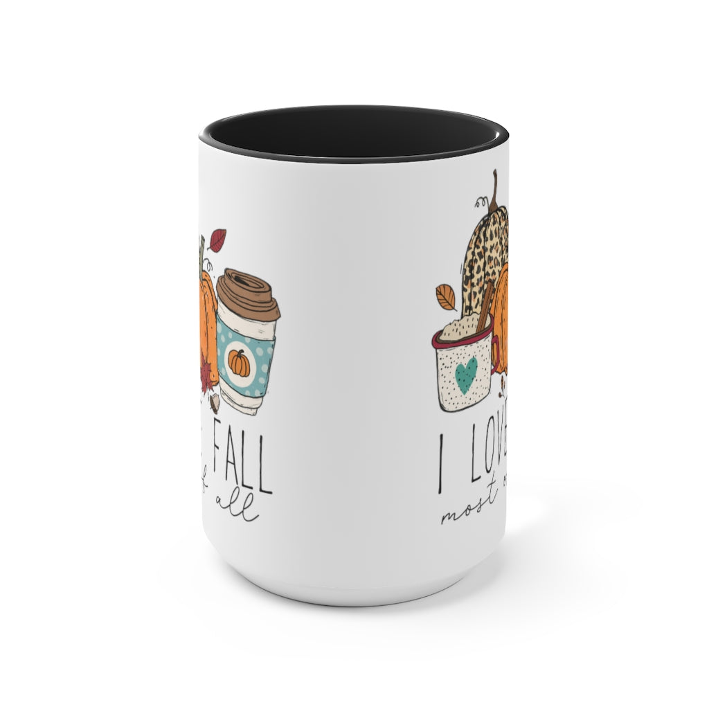 Two-Tone Coffee Mugs, 15oz