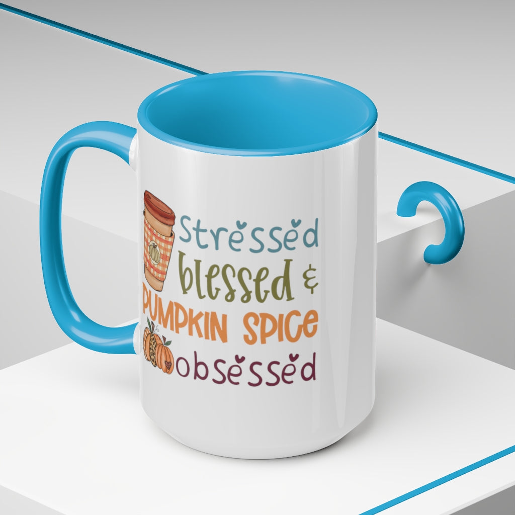 Two-Tone Coffee Mugs, 15oz