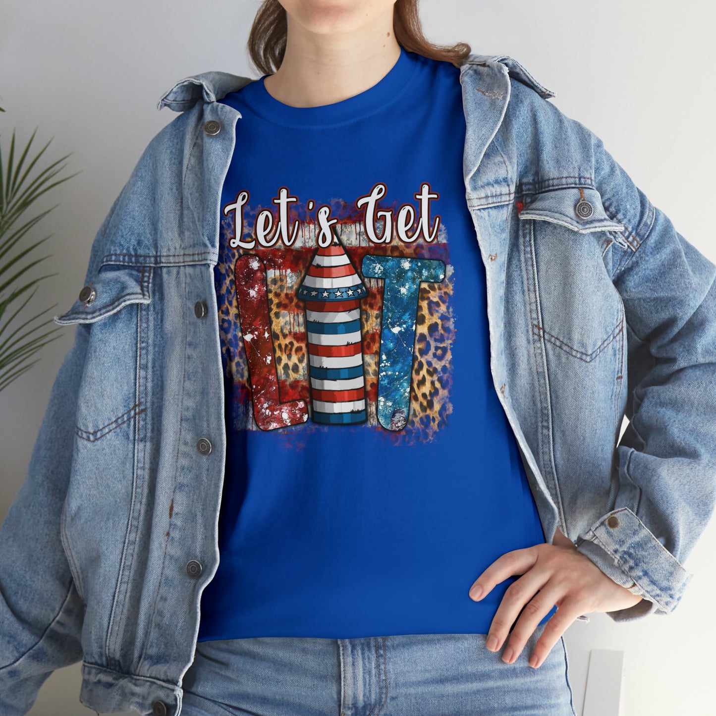 Light Up the Sky Patriotic Heavy Cotton Tee