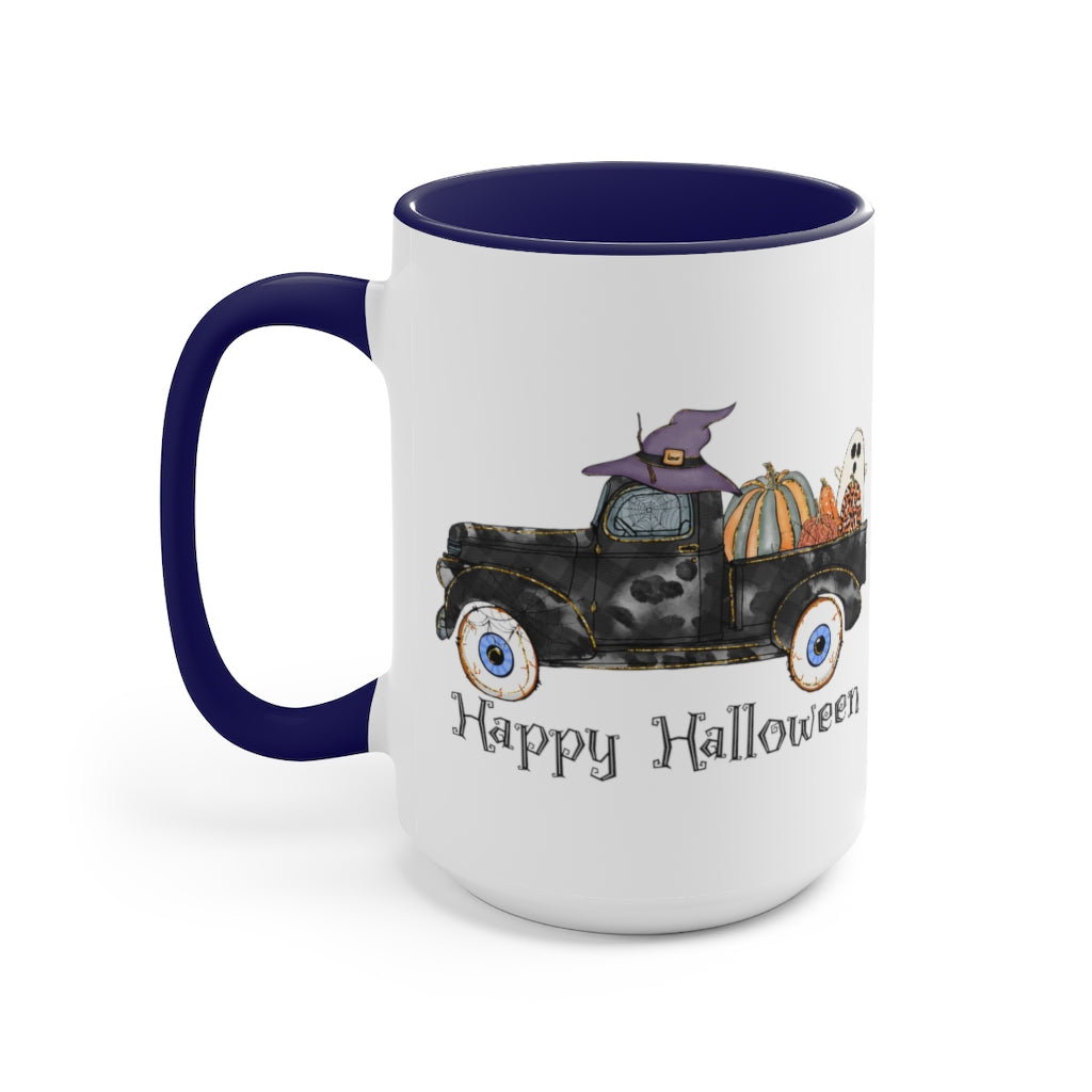 Two-Tone Coffee Mugs, 15oz
