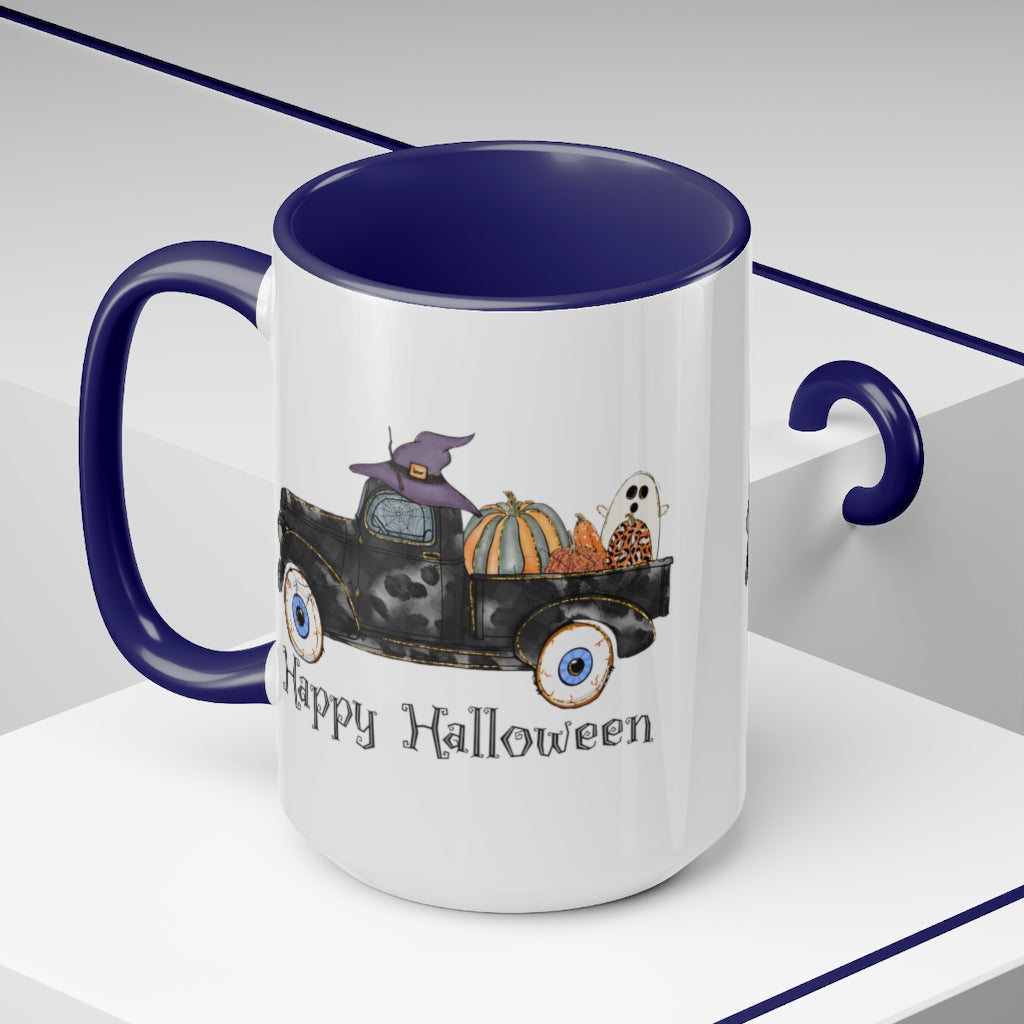 Two-Tone Coffee Mugs, 15oz