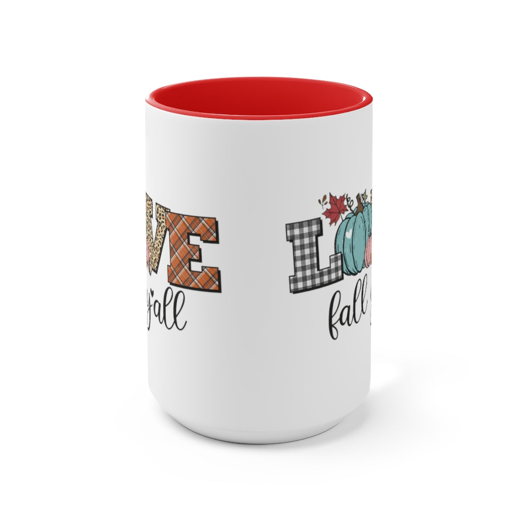 Two-Tone Coffee Mugs, 15oz