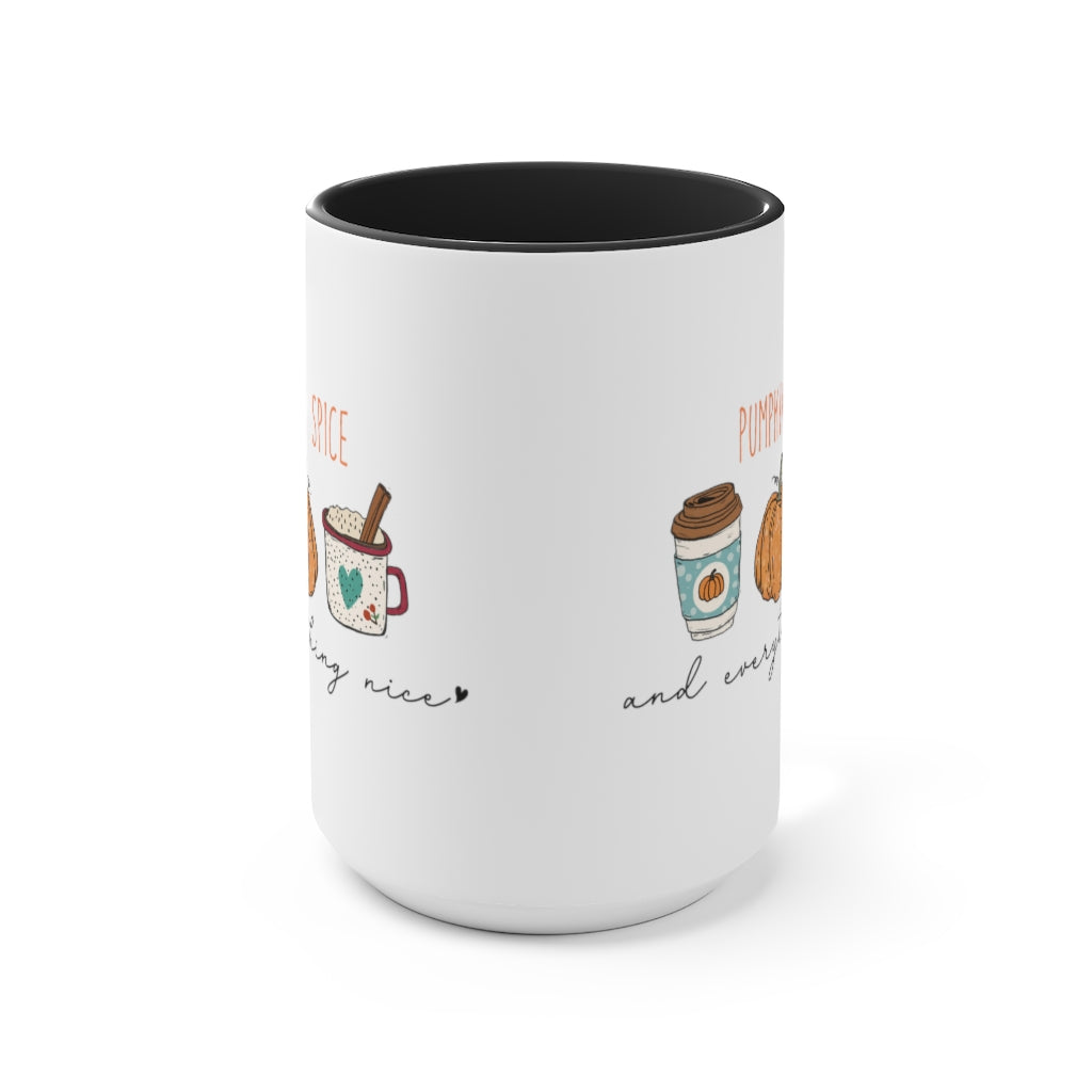 Two-Tone Coffee Mugs, 15oz