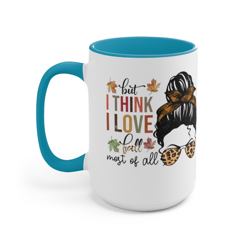 Two-Tone Coffee Mugs, 15oz