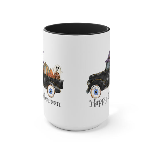 Two-Tone Coffee Mugs, 15oz