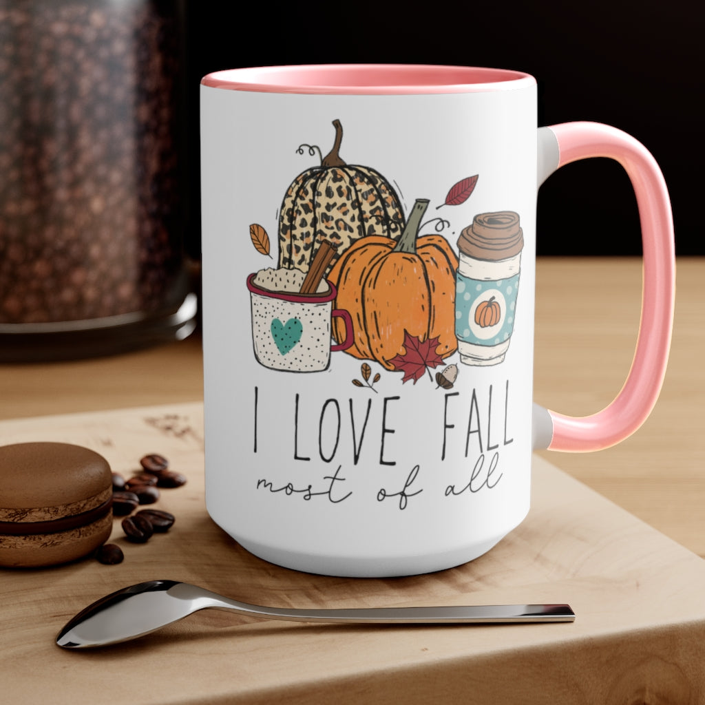 Two-Tone Coffee Mugs, 15oz
